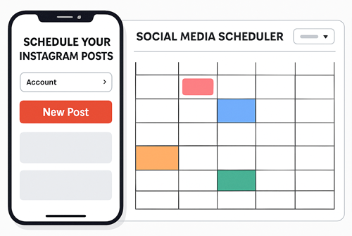 Geplantes Posting Instagram