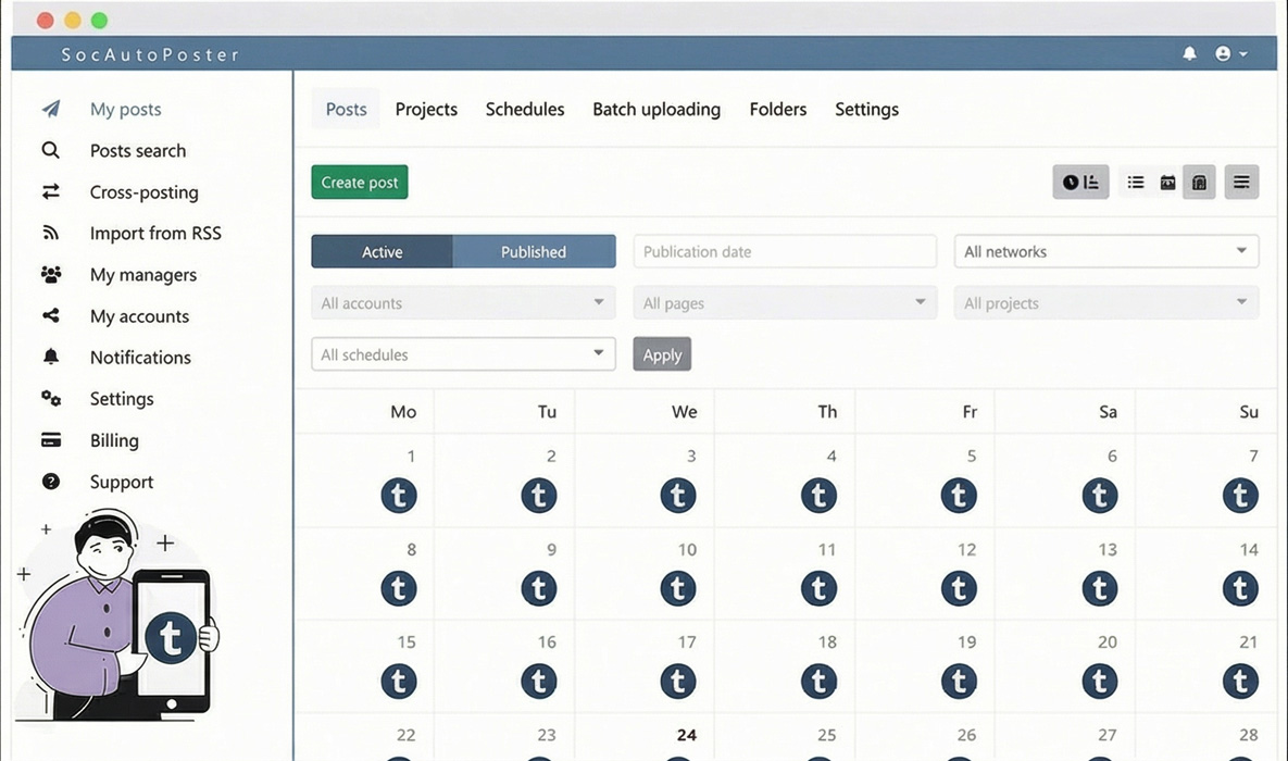 Tumblr Post Scheduler