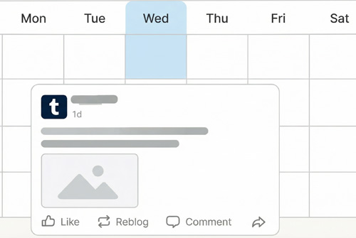 Tumblr Planer Werkzeug